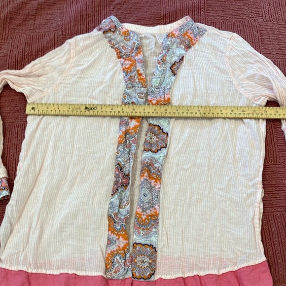 Vintage paisley / striped coverup / after swim robe - Picture 8 of 16